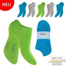 Footstar Detských členkových ponožiek z bavlny Modrá Zelená 5 PÁROV
