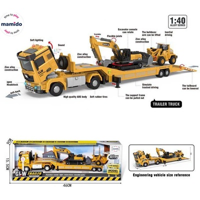 Mamido Nákladné auto s prívesom 1:40 so zvukmi a svetlami MT1573
