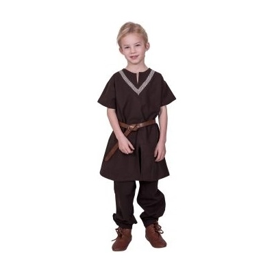 Outfit4Events středověká tunika Ailrik s lemem a krátkým rukávem