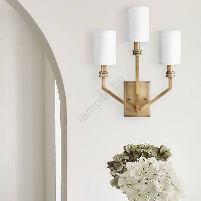 Elstead Lighting Hinkley HK-MOORE-WB3-HB - Стенно осветително тяло MOORE 3xE14/40W/230V златно (ED0853)