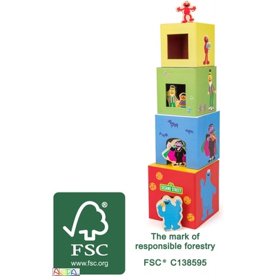 Small Foot Stohovací kostky s figurkami Sezame otevři se