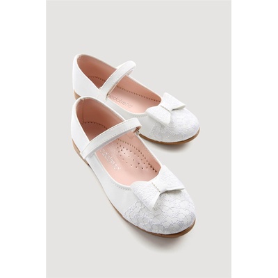 Moda Trend Детски обувки с дантела 31-36 - Бели #331341 (331341_Бяло)