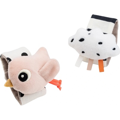 Done by deer Дрънкалки Happy Clouds розови 2 бр (4343701)