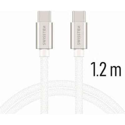 Swissten 71527203 USB-C/USB-C, 1,2m, stříbrný