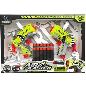  Пистолети 2 броя с 12 меки стрели air blaster 108С-4