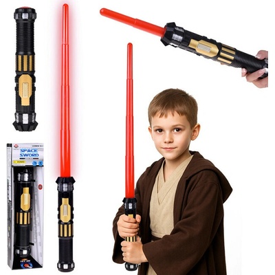 JOKO Vyskakovací Svetelný Meč Star Wars so svetlom a zvukom červený