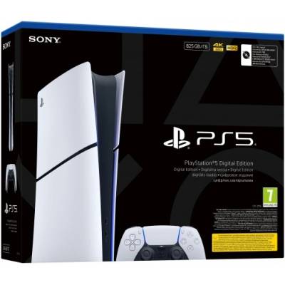 Sony PlayStation 5 (PS5) Slim Digital Edition + Extra DualSense Controller