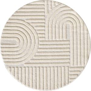 Ayyildiz Кремав кръгъл килим ø 200 cm Art - Ayyildiz Carpets (ART2002001121CREAM)
