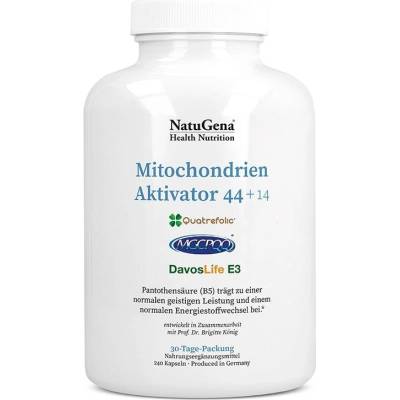 NatuGena Mitochondria Activator 44+14, 240 капсули, NatuGena (571605 (2018160) NTG)