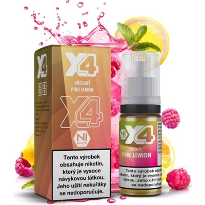 X4 Bar Juice Pink Lemonade 10 ml 10 mg