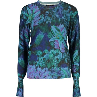 Desigual Дамски пуловер desigual, Размер l, Цвят Синьо (26swjf36_bl4031)