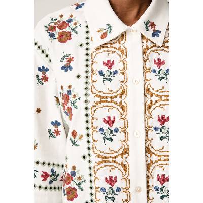 Max Mara риза дамска от памук WKDFARSA (2625046011600)