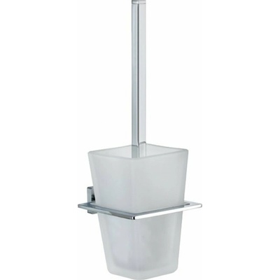 Aquaristo Style WC kefa na stenu ENZO s držiakom chróm-sklo
