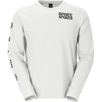 SCOTT Мъжка блуза с дълъг ръкав Scott Tee Graphic L/S Longsleeve - White (216-8213-0214)