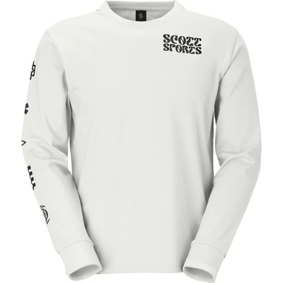 SCOTT Мъжка блуза с дълъг ръкав Scott Tee Graphic L/S Longsleeve - White (216-8213-0214)