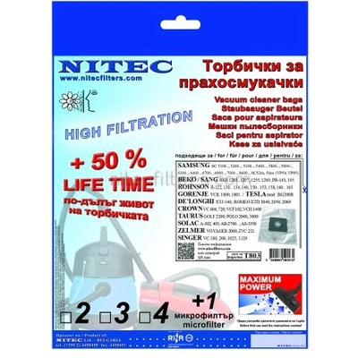 Торбички за прахосмукачки НИТЕК, код Т803