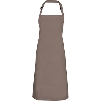 Premier Workwear Klasická zástěra za krk PR150 Mushroom Pantone 410 72x86cm