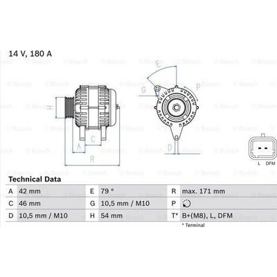 Alternátor BOSCH 0 986 080 660