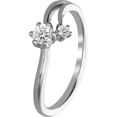 Zlaton Prsten bílé zlato s diamanty 000071611235