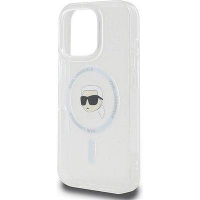 CG Mobile iPhone 16 Pro KARL LAGERFELD IML KARL HEAD METAL FRAME MAGSAFE силиконов протектор за телефон, удароустойчив, MagSafe, TRANSFER KLHMP16LHLSKIH (KLHMP16LHLSKIH)