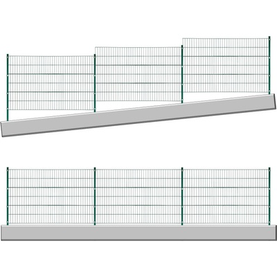 DEMA Kompletný plot so stĺpikmi 6x1,2 m, zelený