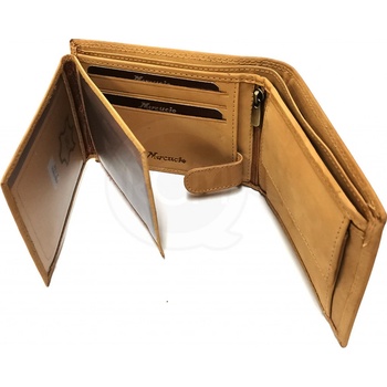 Mercucio Kožená Peněženka sv. Hnědá - Kapr lysec