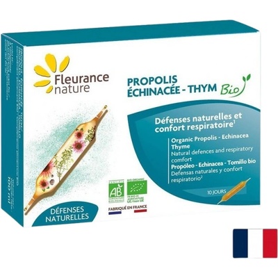 Fleurance Nature Immune and Respiratory Systems Propolis, Echinacea, Thyme | Bio [10 ампули]