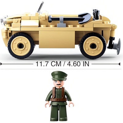Sluban B0690 Nemecký obojživelný automobil Schwimmwagen