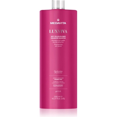 Medavita LUXVIVA Anti-Yellow Shampoo шампоан, защитаващ русите цветове на косата 1250ml