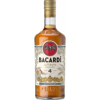 Bacardi Anejo Cuatro 4y 40% 0,7 l (čistá fľaša)
