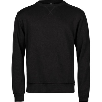 TEE JAYS tj5504 interlock / Мъжки суитшърт с оребрена каишка - черен l (18550400203)