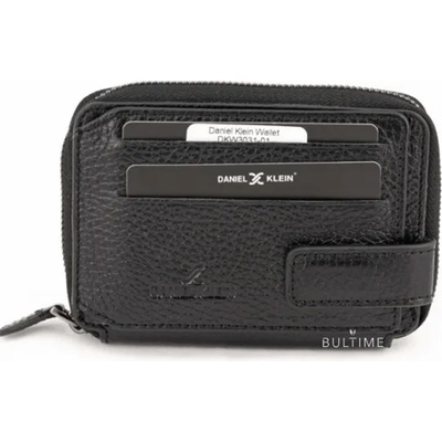 Daniel Klein dkw3031-01 Черен Мъжки Портфейл от Естествена Кожа