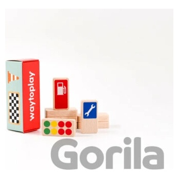 Waytoplay pretekárske značky set 8 ks drevených značiek