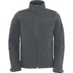 B&C Collection B&c hooded softshell men / Мъжко трислойно софтшел яке с качулка - тъмносиво s (01195067001)