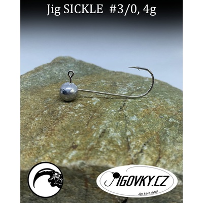 Jigovky.cz Jigové hlavičky Sickle vel.3 4g 5 ks
