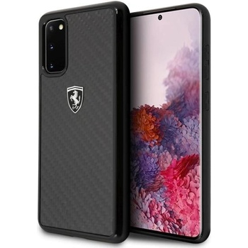 Ferrari Калъф Ferrari Heritage Carbon за Samsung Galaxy S20, Black (3700740473382)