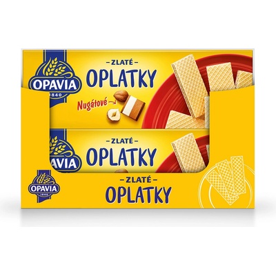 Opavia Zlaté Oplatky nugátové 146 g – Zboží Dáma