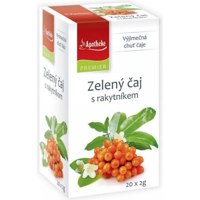 Apotheke Premier Zelený čaj s rakytníkem 20 x 2 g