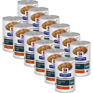 Hill's Hill s Prescription Diet w/d Поддържане на тегло и грижа при диабет за кучета 12 x 370 г