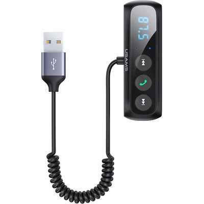 USAMS Bluetooth ресивър Usams SJ503 FM трансмитер, 87.5-108.0 MHz, Bluetooth, SD слот, USB (SJ503JSQ01)