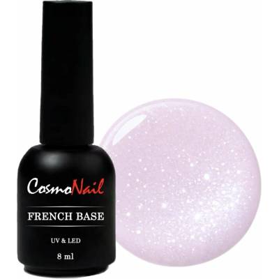 COSMONAIL French Base Glitter 037 Soft Purple Shimmer, 8 ml