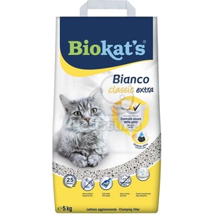 Biokat's Bianco Extra Classic постелка за котки 5 кг