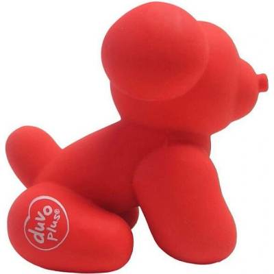 Duvo + Balonové zvířátko z latexu mops, červená 9,5 x 6 x 8,5 cm