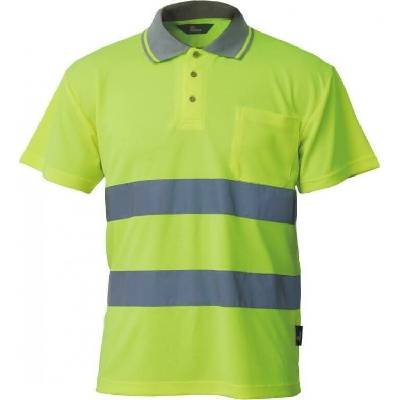 VIZWELL VAROVNĚ ŽLUTÉ POLO TRIČKO VWPS01-BY XL