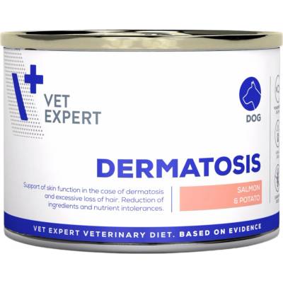 VetExpert Veterinary Diet 4T Dermatosis Dog Salmon & Potato 200 g