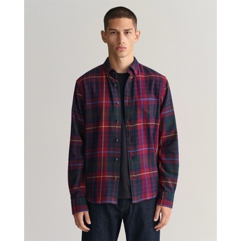 Gant Карирана риза Gant Regular Fit Plaid Flannel Checked Shirt - Plumped Red