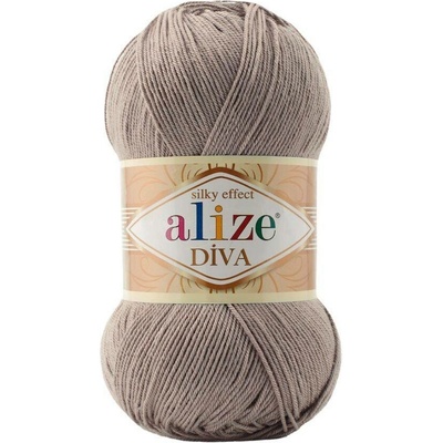 Alize příze Diva 167 krémově hnědá