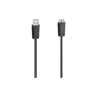 Hama Кабел HAMA, USB 3.0 A мъжко - USB 3.0 Micro-B мъжко, 1.5 м, 5Gbit/s, Черен (4047443443823)