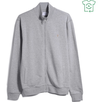 Farah Суичър Farah Men's Vance Full-Zip Hoodie - Light Grey Marl