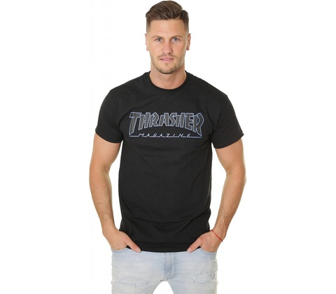 Thrasher Outlined Tee black